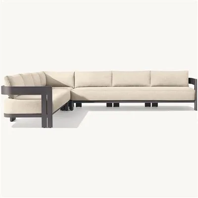 Veľký okrúhly vonkajší gauč